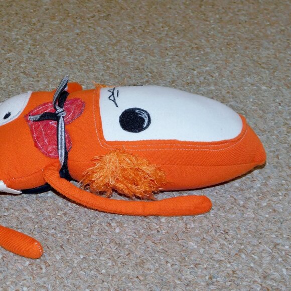 Monster Lab The Wrestler and the Needle (Diane Perry) Orange Monster Plush Doll - Picture 7 of 9